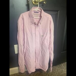 American Eagle Outfitters Pink Button-Up Shirt - Classic Style XS